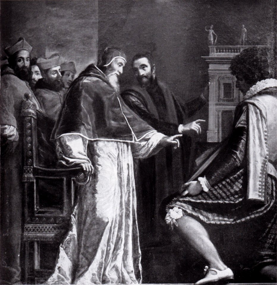 Filippo tarchiani, paolo III visita lo studio di michelangelo