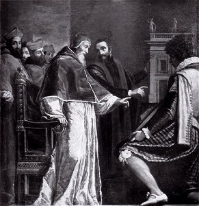 Filippo tarchiani, paolo III visita lo studio di michelangelo