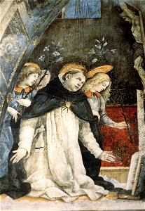 Filippino Lippi - Scene from the Life of St Thomas Aquinas (detail) - WGA13137