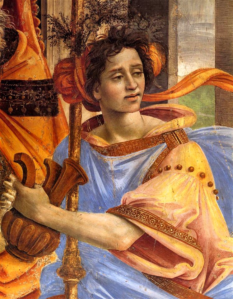 Filippino Lippi - St John the Evangelist Resuscitating Druisana (detail) - WGA13157
