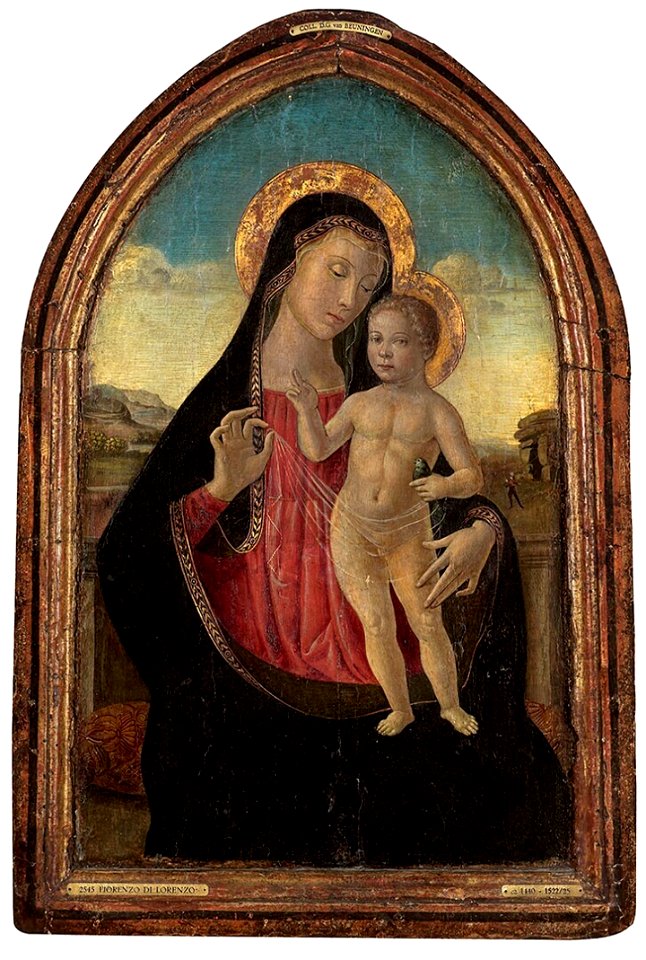 Fiorenzo di Lorenzo - Maria met kind voor een landschap - 2545 (OK) - Museum Boijmans Van Beuningen