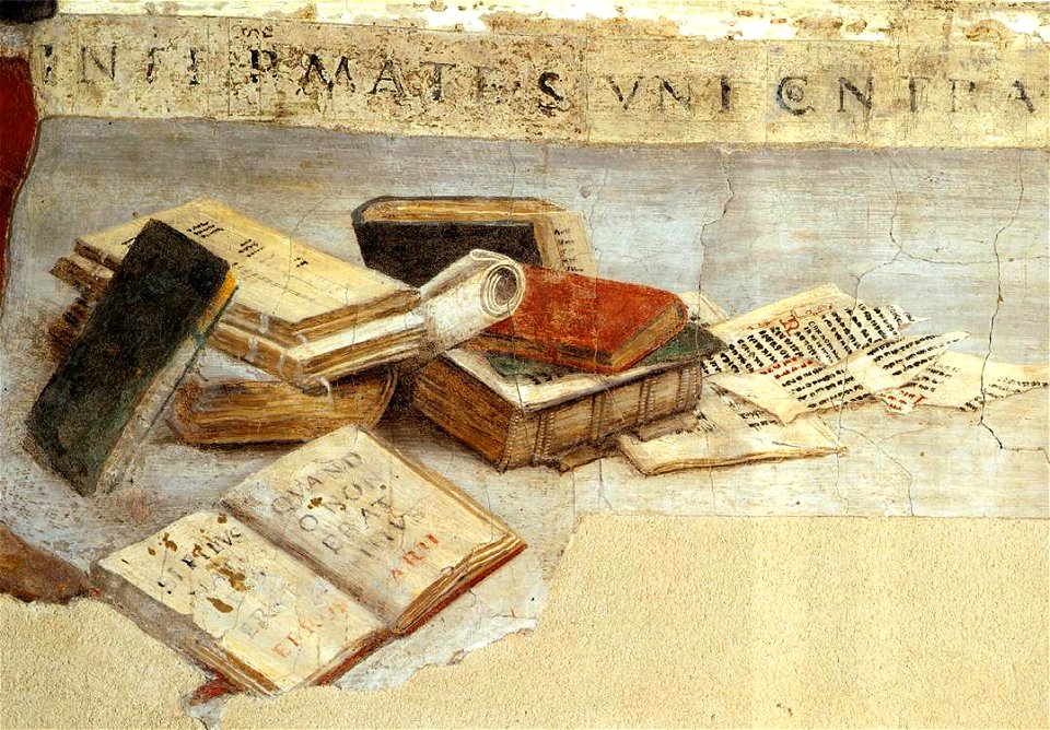 Filippino Lippi - Triumph of St Thomas Aquinas over the Heretics (detail) - WGA13118