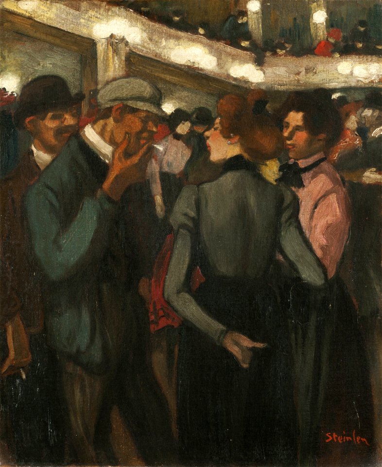 Filles et souteneurs au Moulin Rouge - Théophile Alexandre Steinlen