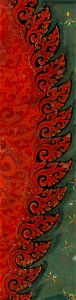Fire, facing right detail, Chakrasamvara and Vajravarahi (cropped)