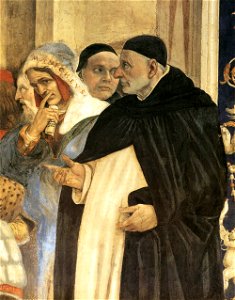Filippino Lippi, Carafa Chapel, Triumph of St Thomas Aquinas over the Heretics 07
