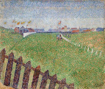 Alfred William Finch - The Wellington Racecourse in Drizzle (Ostende) - Google Art Project