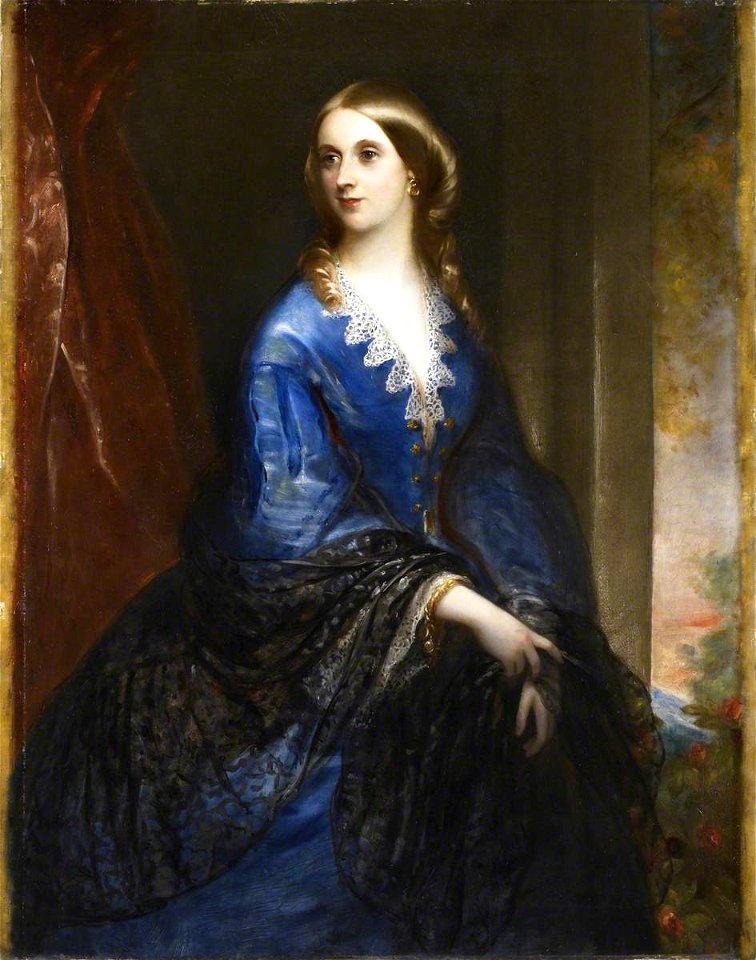 Filippo Grispini (active 1859-1863) - Maria Harriet Hesketh (1826–1905), Lady Palk, Later Baroness Haldon - 784679 - National Trust