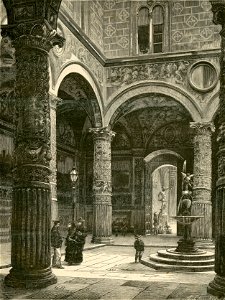 Firenze il cortile del Palazzo Vecchio
