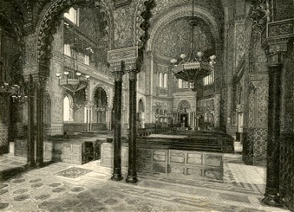 Firenze interno del Tempio Israelitico