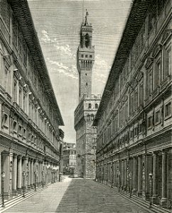 Firenze Portico degli Uffizi