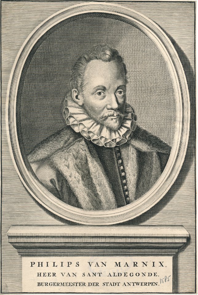 Filips van Marnix van Sint-Aldegonde 1540-1598 Erfgoedcentrum Rozet 300 191 d 2 A-48