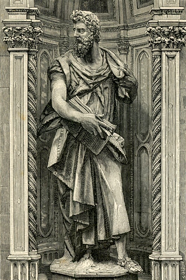 Firenze Statua di San Luca in Or San Michele
