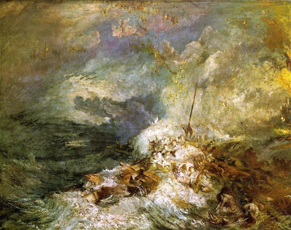 Fire at Sea by Joseph Mallord William Turner