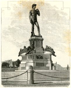 Firenze Viale dei Colli monumento sul piazzale Michelangelo