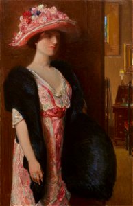 FIRE OPALS (LADY IN FURS- PORTRAIT OF MRS. SEARLE) )
