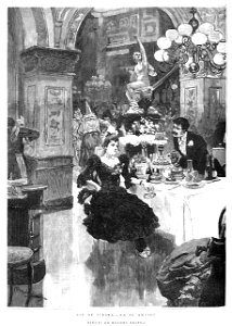 Fin de fiesta - En el ambigú, de Méndez Bringa