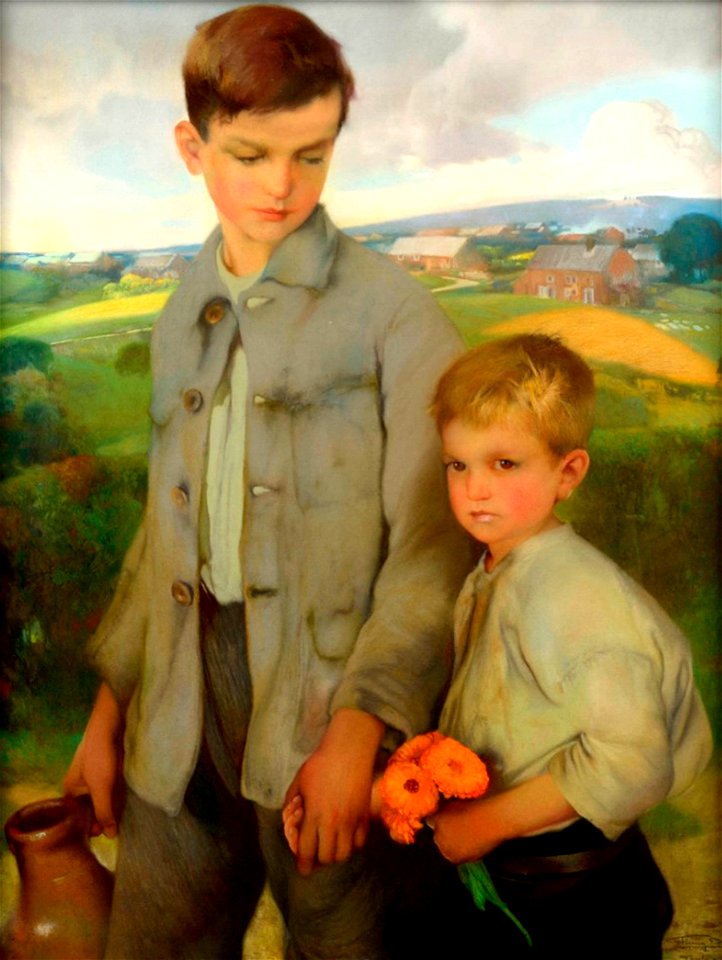 Firmin Baes - Les deux frères. 1924