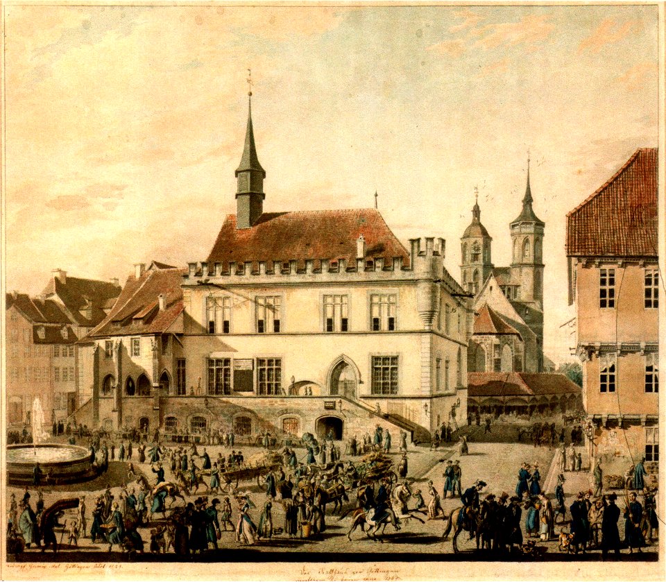 Goettingen Altes Rathaus 03 - Free Stock Illustrations | Creazilla