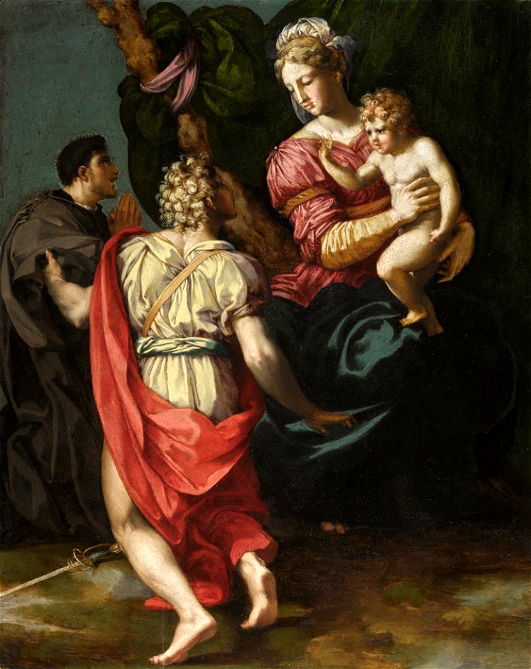 The Virgin and Child with Saint Julian and a Donor by Rosso Fiorentino