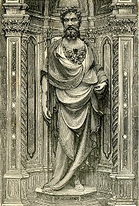 Firenze Statua di San Giovanni Battista in Or San Michele
