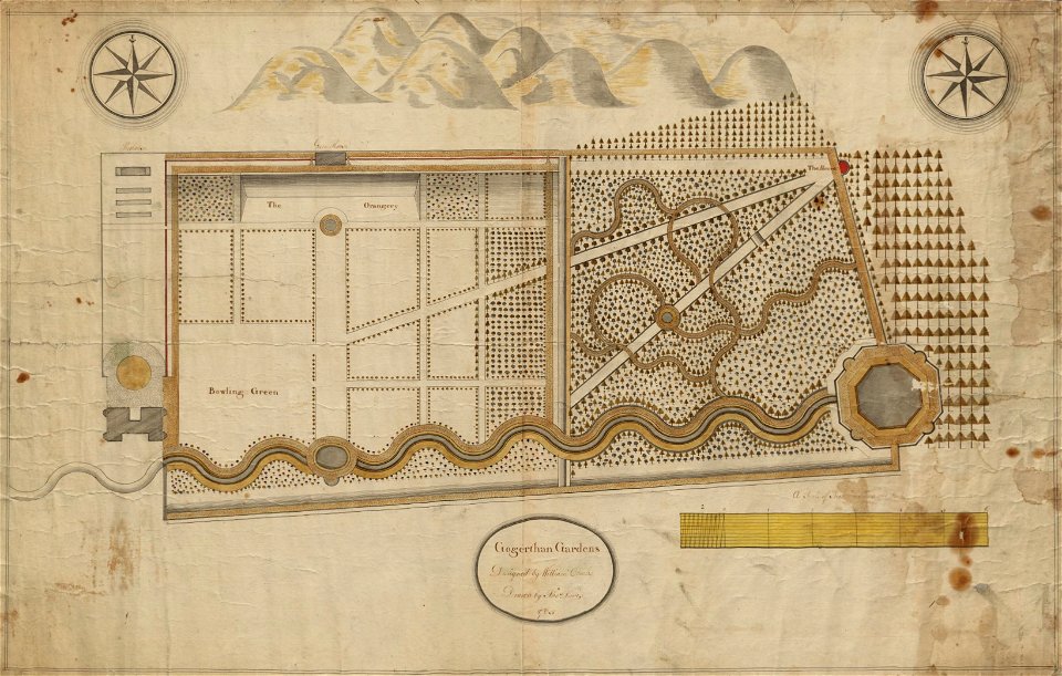 Gogerddan map 115 Gogerddan Gardens 1765