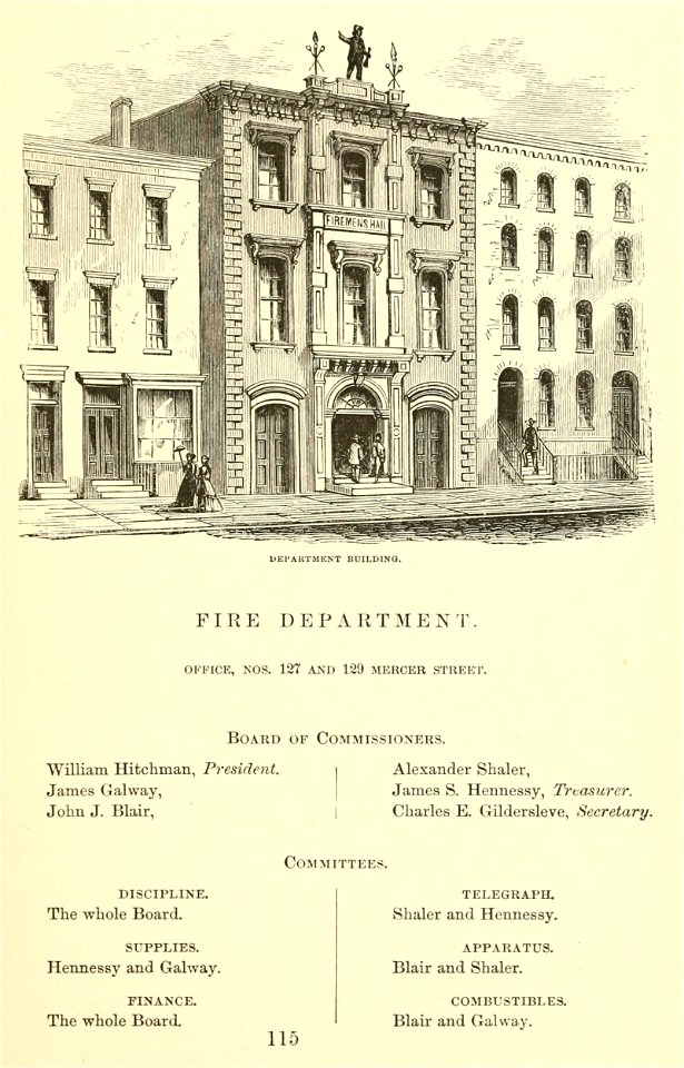 Fire Department headquarters, New York City, Valentine's Manual
