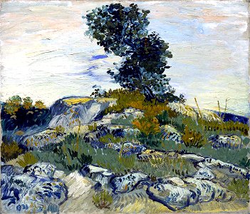 Van Gogh - Felshügel mit Eiche