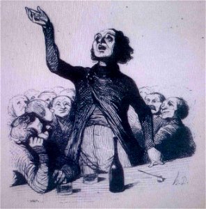 Goguettier par Honoré Daumier