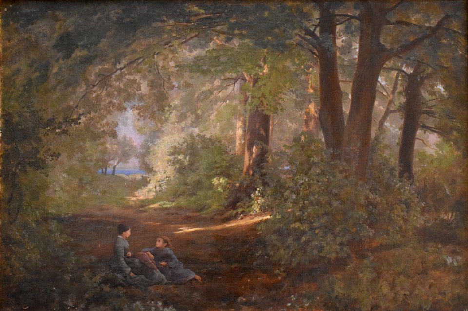 Firmin Salabert - Conversation dans une allée 02
