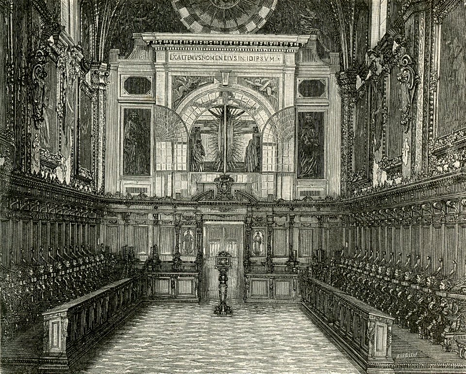 Firenze interno della chiesa della Certosa Coro grande