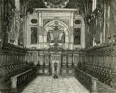 Firenze interno della chiesa della Certosa Coro grande