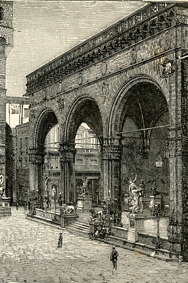 Firenze Loggia dei Lanzi in piazza della Signoria