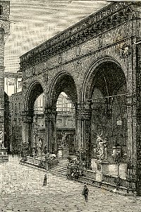 Firenze Loggia dei Lanzi in piazza della Signoria