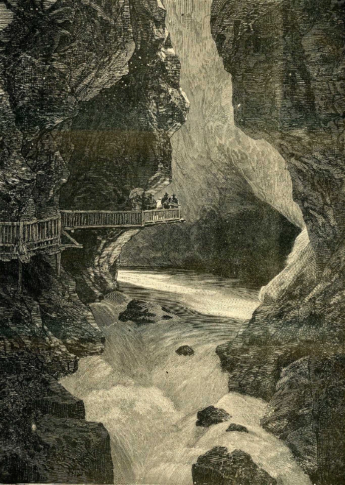 Gola del Trient nel Valese in Svizzera