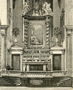 Firenze Presbiterio ed Altare maggiore della chiesa di Santa Trinita