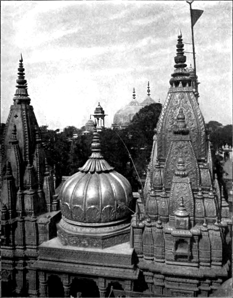 Golden Temple at Benares - Plate - History of India Vol 1 (1906)