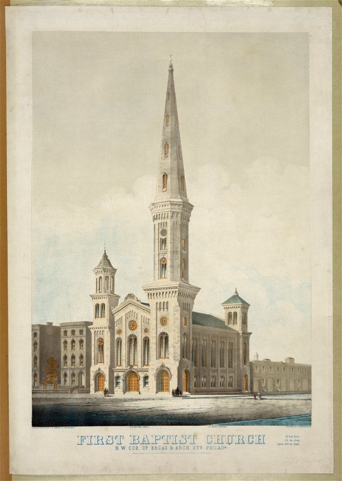 First Baptist church, N.W. cor. of Broad & Arch Sts. Philada. LCCN2003680835