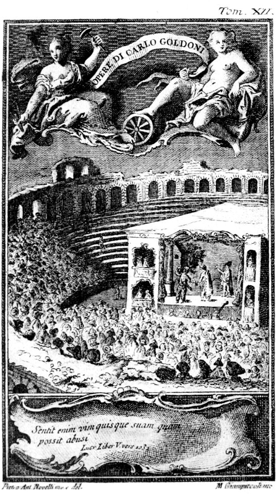 Goldoni - Opere complete, Tomo I, Venezia 1907, I (page 128 crop)