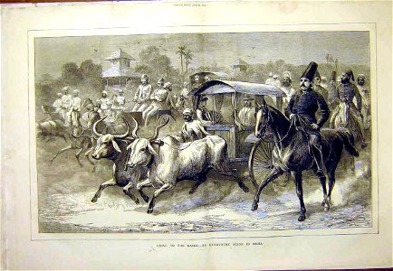 Going to the Races- an Upcountry Scene in India, 1872