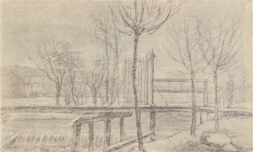 Goethe Floßbrücke mit Gartenhaus im Weimarerpark