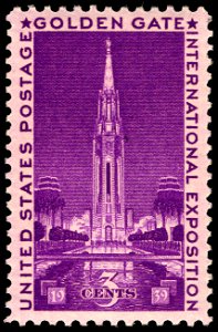 Golden Gate International Exposition 3c 1939 issue U.S. stamp