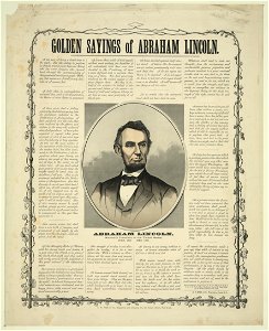 Golden sayings of Abraham Lincoln LCCN2003674234