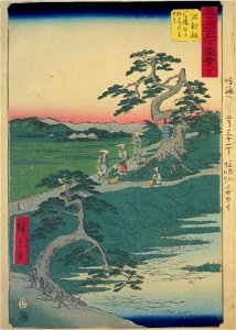 GojūSanTsugi-MeishoZu'e, Chiryū by Hiroshige