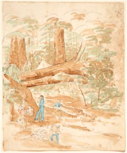 Gold mining, Driving Creek, Coromandel. B-182-008