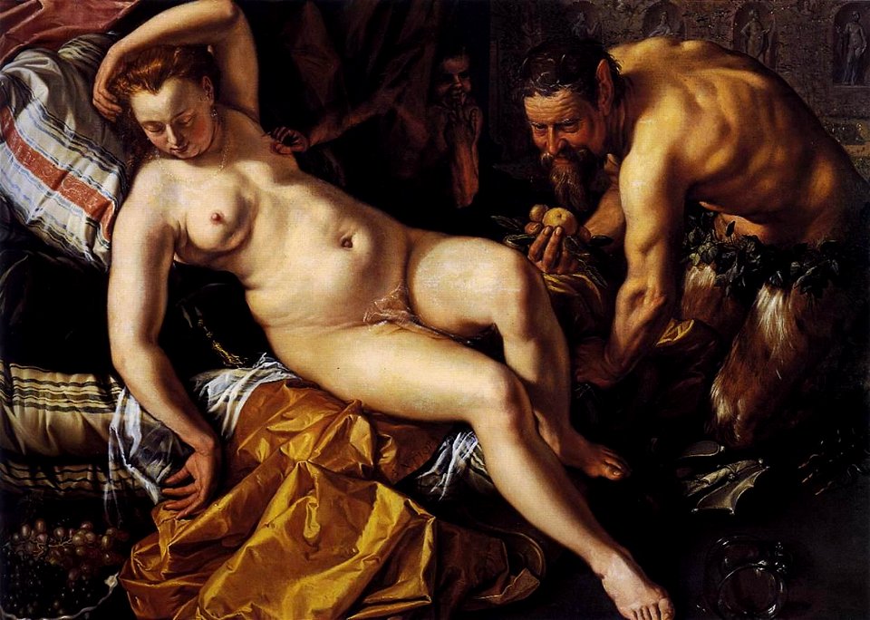 Hendrick Goltzius - Jupiter and Antiope - WGA09729