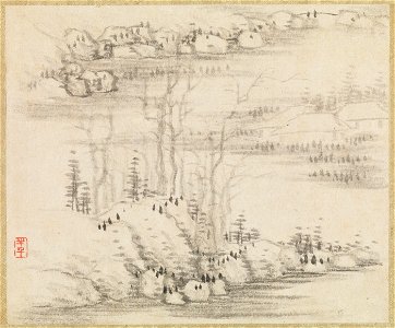 Gong Xian - Landscapes and trees - 1979.499a–l - Metropolitan Museum of Art