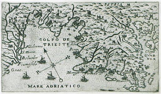 Golfo de Trieste - Rosaccio Giuseppe - 1598