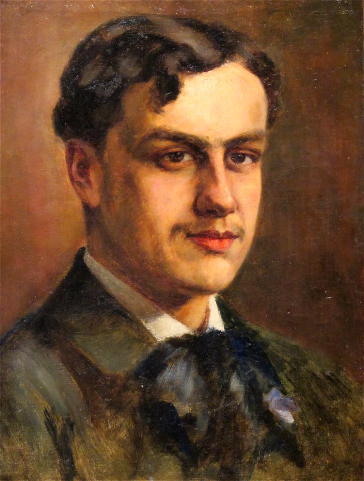 Gonzalez, Juan Francisco - Retrato de Augusto D'Halmar -1902 ost 46x35 MAC fRF03