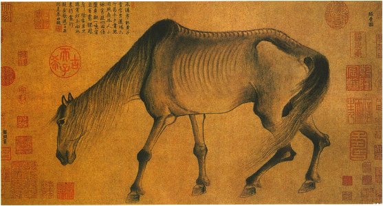 Gong Kai-Emaciated Horse