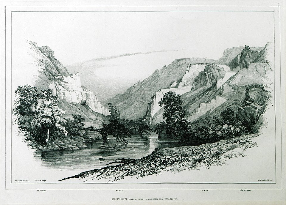 Gonnus dans les défilés de Tempé - Stackelberg Otto Magnus Baron De - 1830